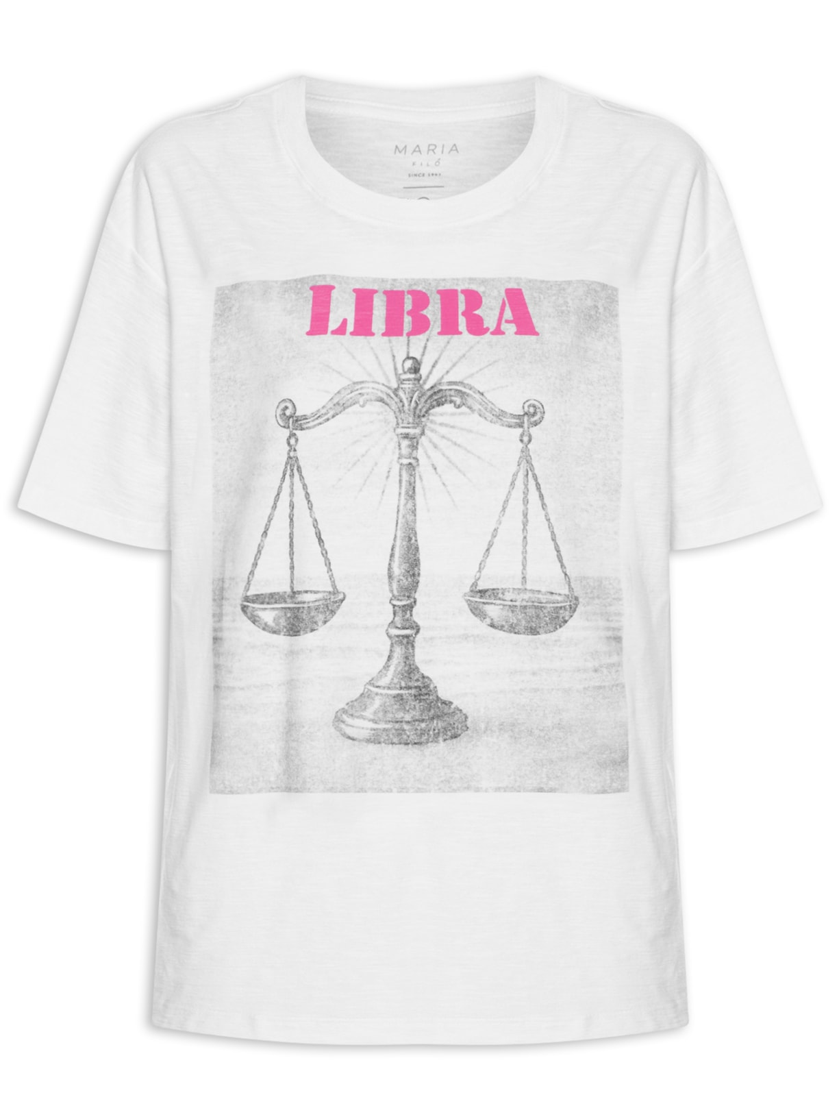 Camiseta Feminina Signo Libra - Branco