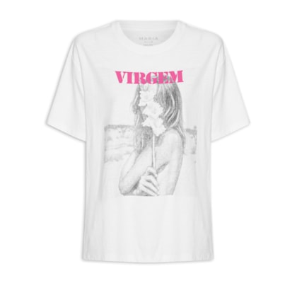 Camiseta Feminina Signo Virgem - Branco