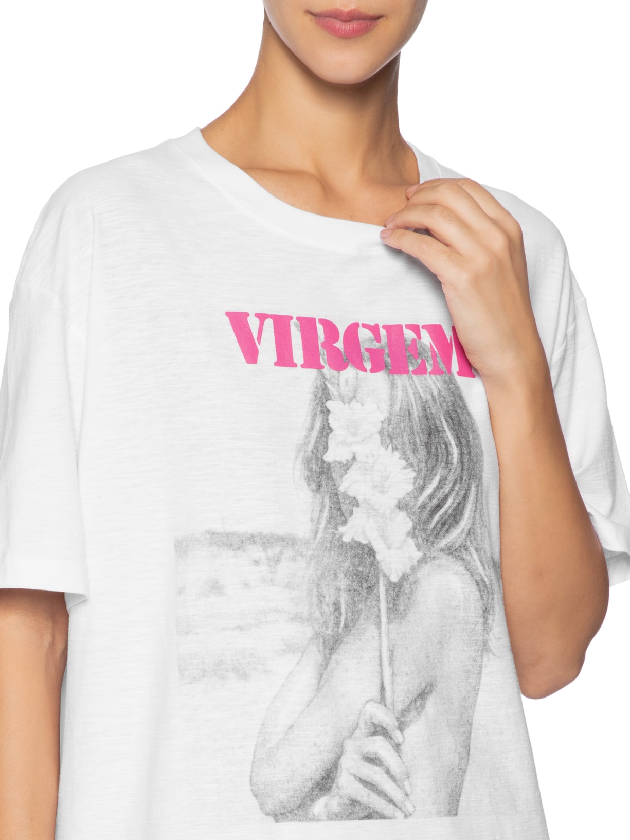 Camiseta Feminina Signo Virgem Branco Maria Filó