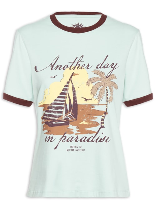 Camiseta Feminina Silk Another Day - Verde