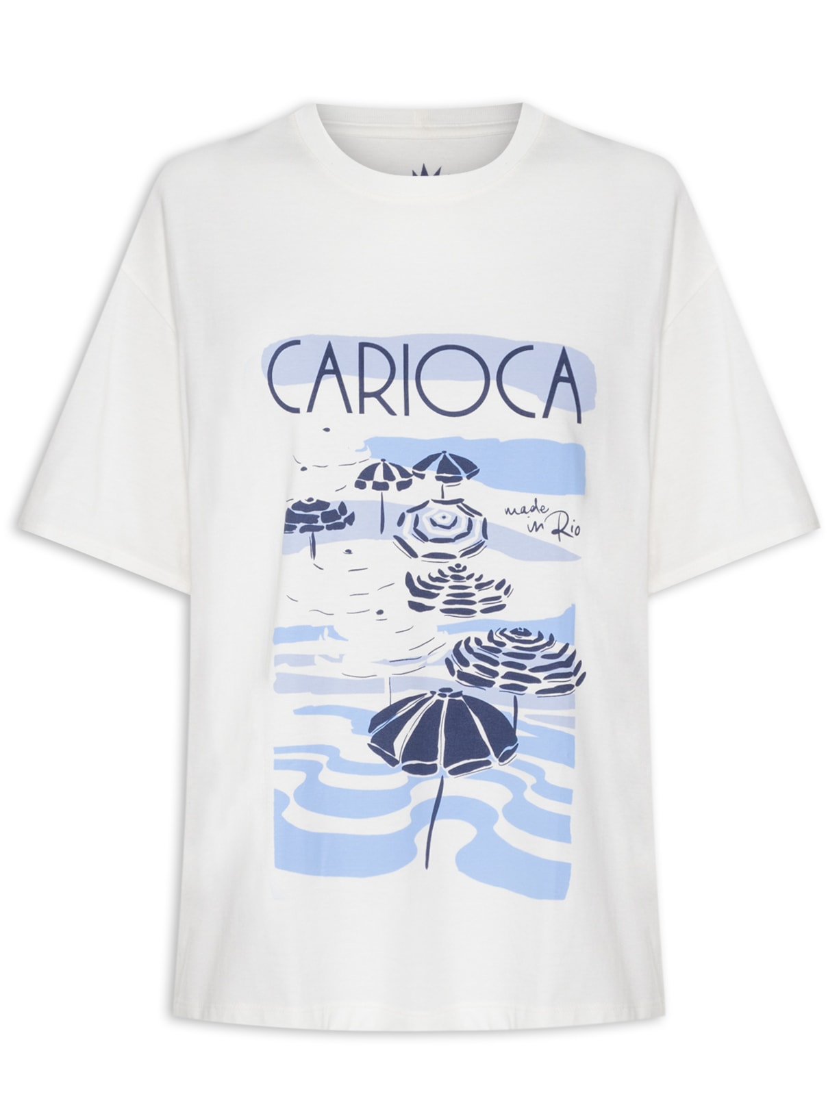 Camiseta Feminina Silk Carioca - Off White