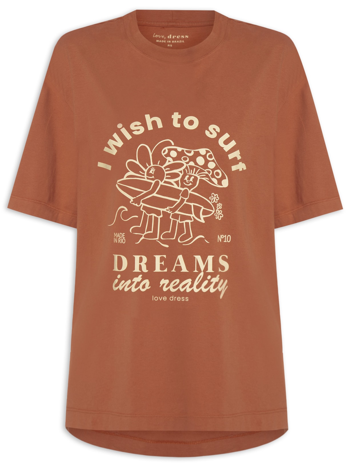 Camiseta Feminina Silk Dreams - Marrom