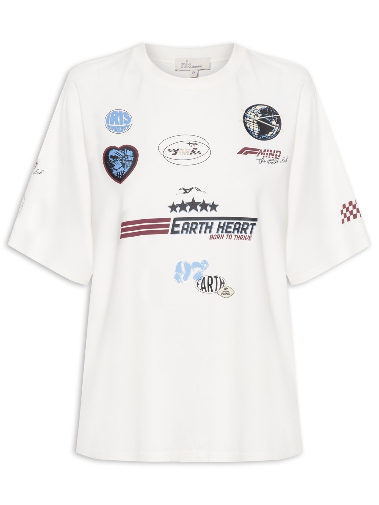 Camiseta Feminina Silk Earth - Off White