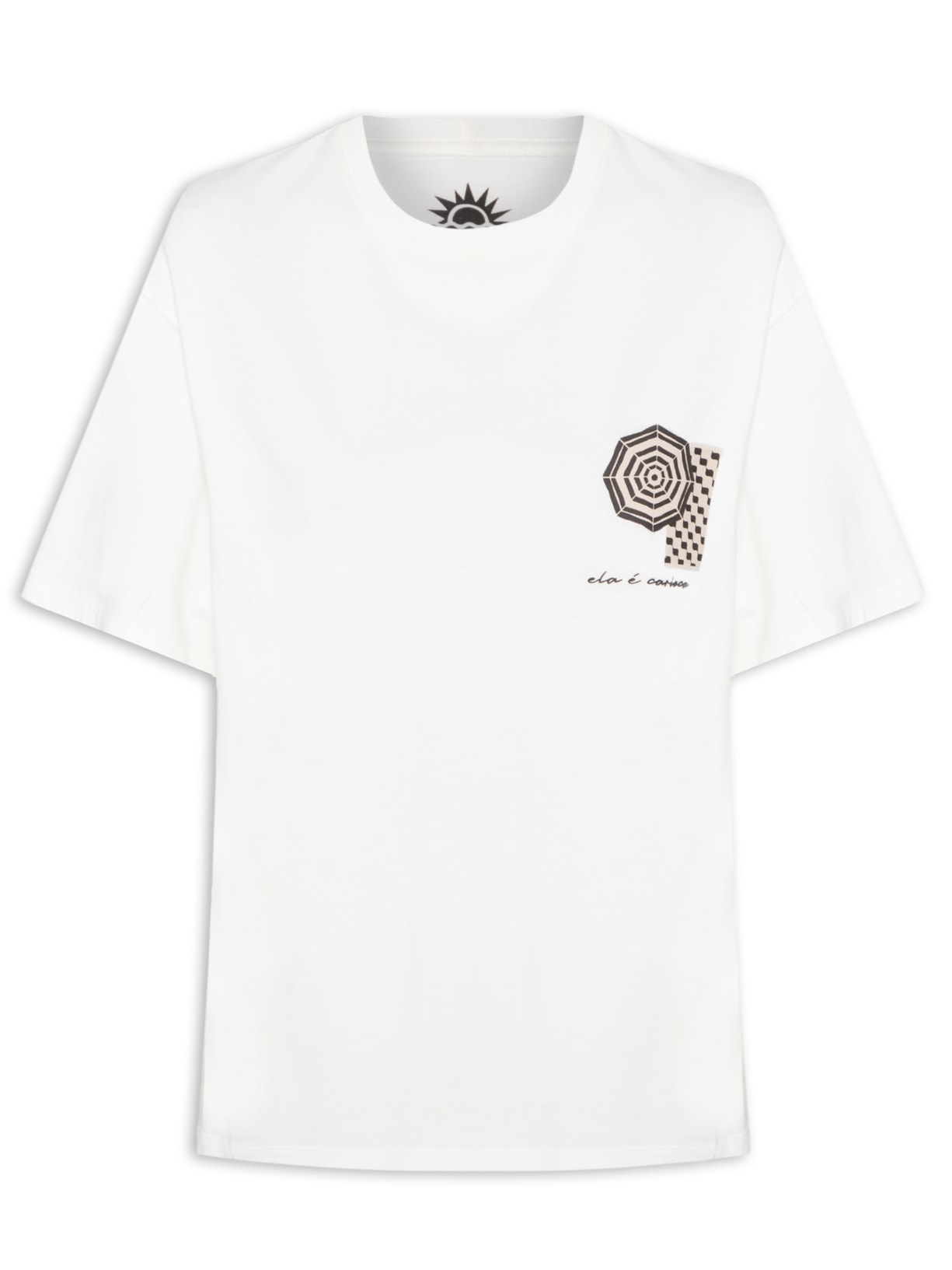 Camiseta Feminina Silk Ela É Carioca - Off White