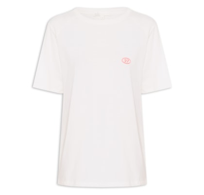 Camiseta Feminina Silk Jaguar - Off White
