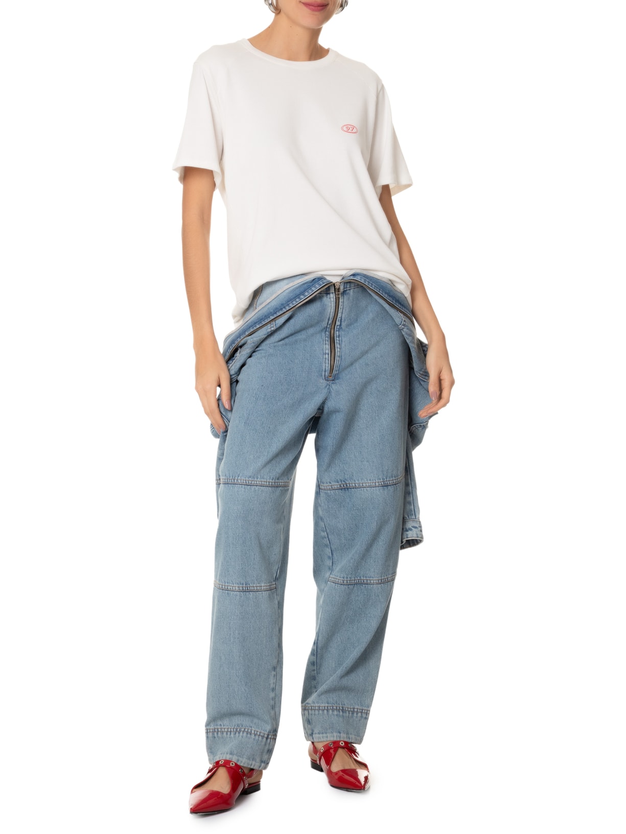 Camiseta Feminina Silk Jaguar Off White Nk