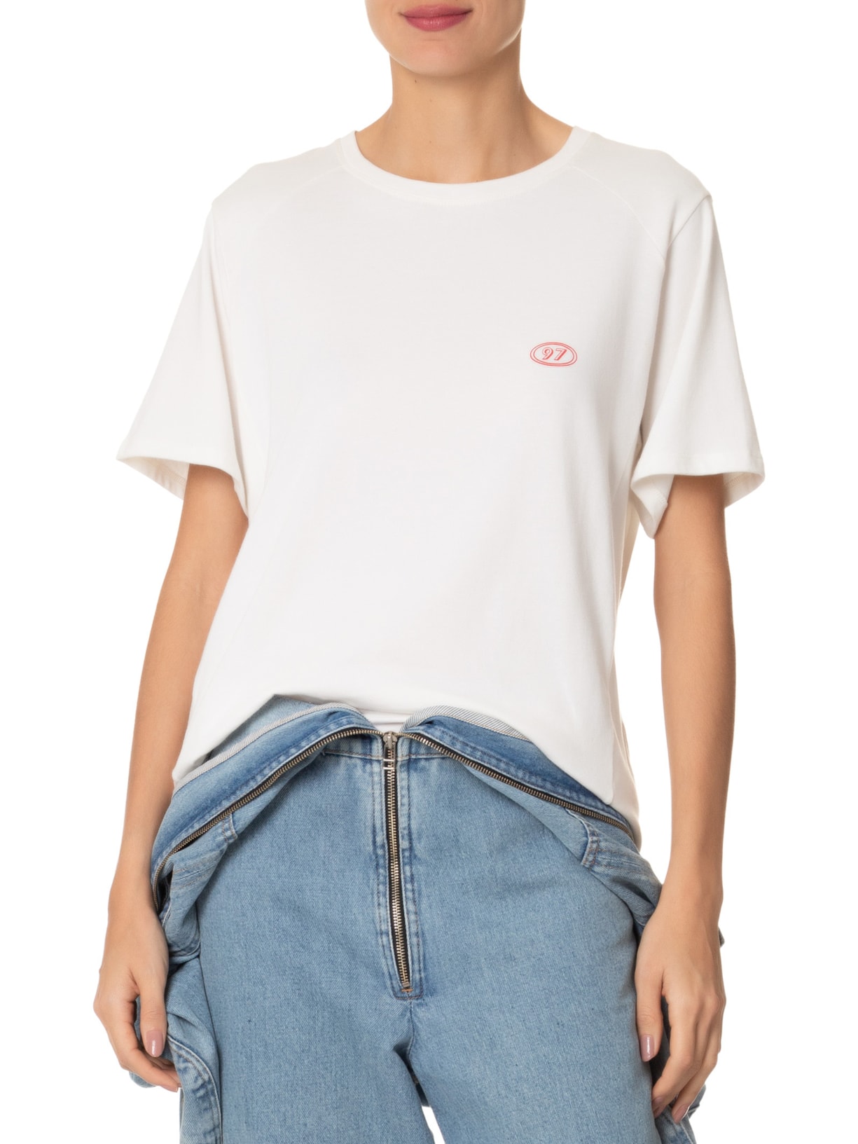 Camiseta Feminina Silk Jaguar Off White Nk