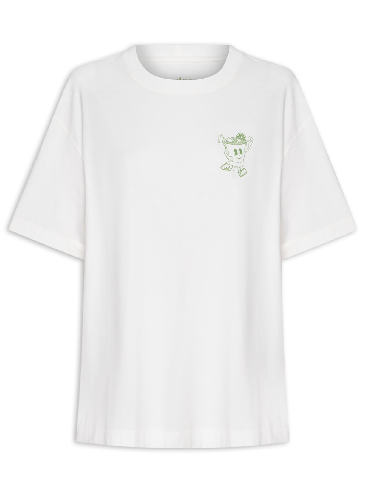Camiseta Feminina Silk Lemon Caip - Off White
