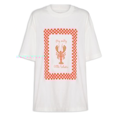 Camiseta Feminina Silk Lobster - Branco