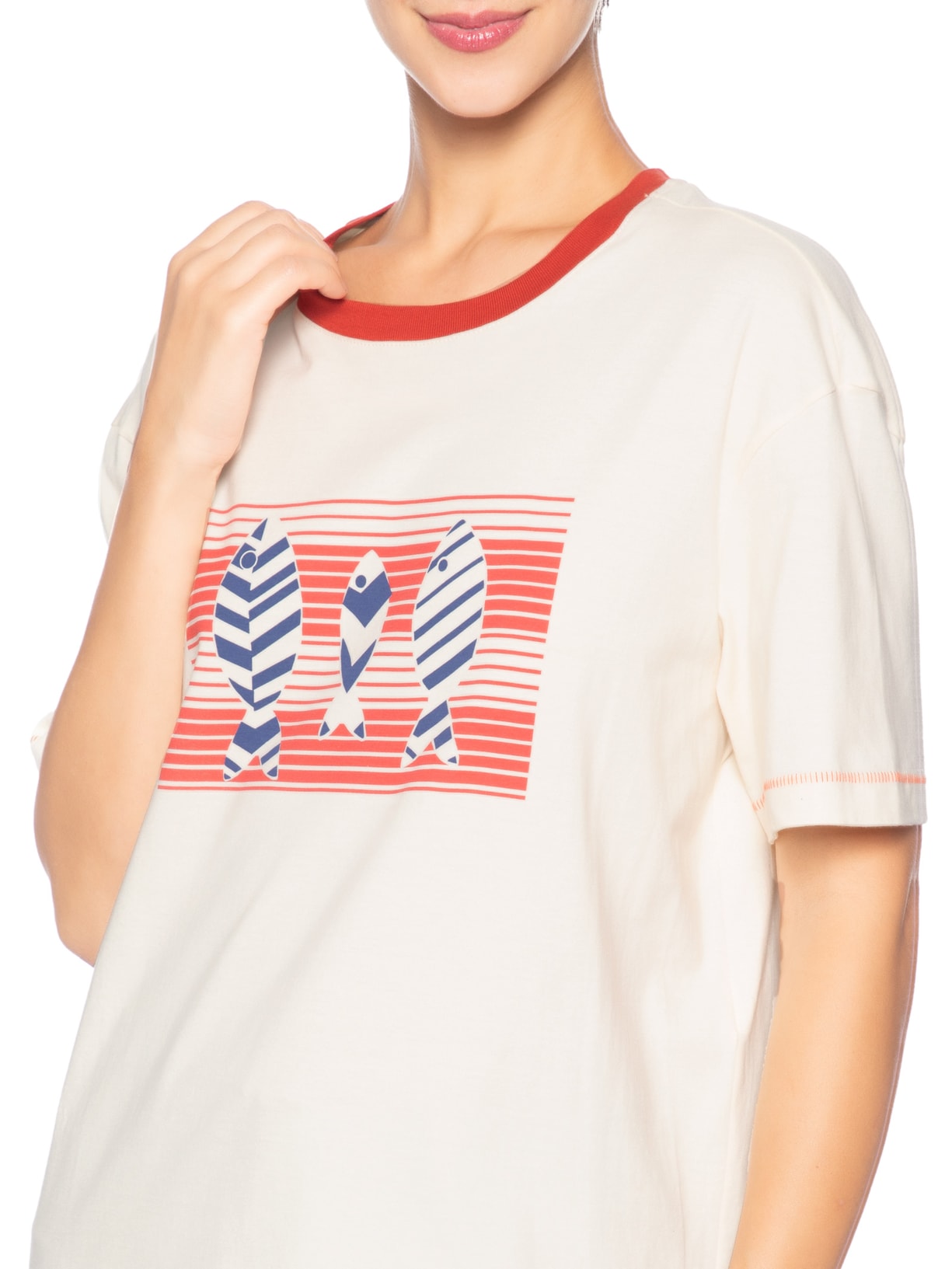 Camiseta Feminina Silk Nado Off White Dress To