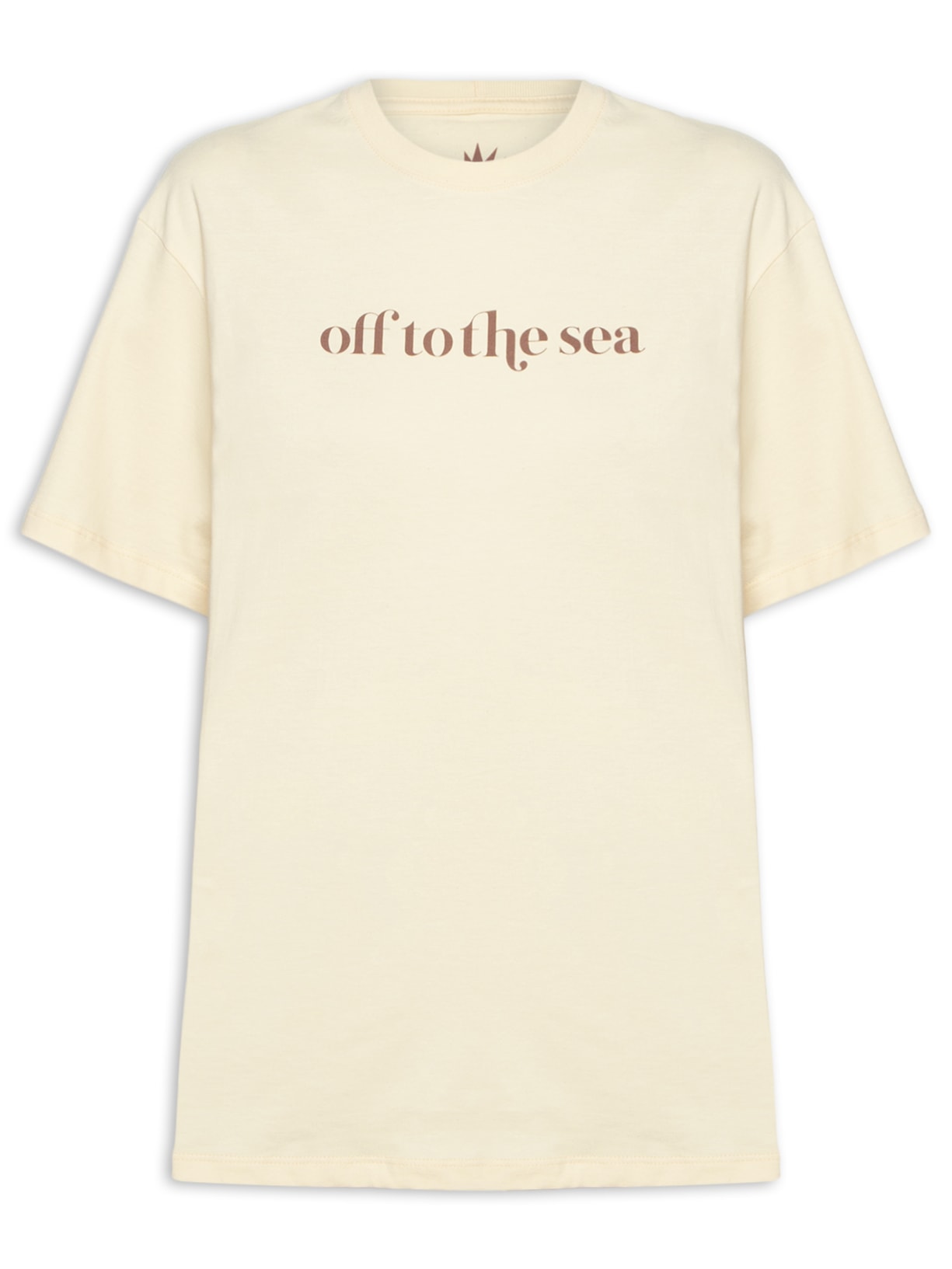 Camiseta Feminina Silk Off To The Sea Bege Dress To