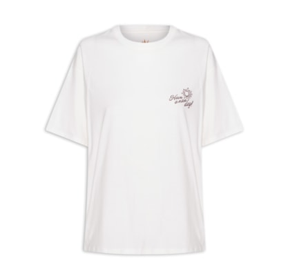 Camiseta Feminina Silk Rio De Janeiro - Off White