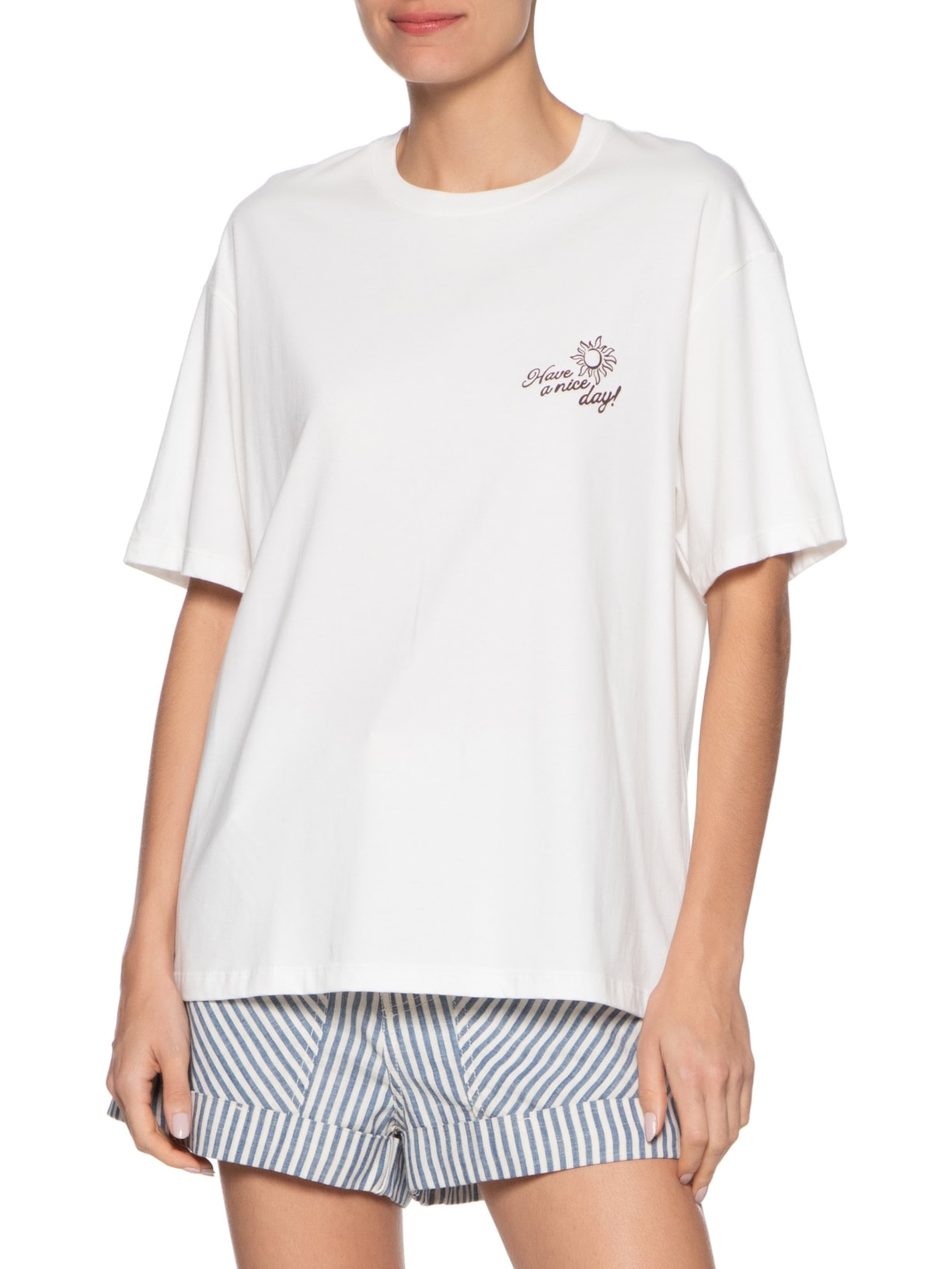 Camiseta Feminina Silk Rio De Janeiro Off White Dress To