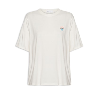 Camiseta Feminina Silk Scuderia - Off White
