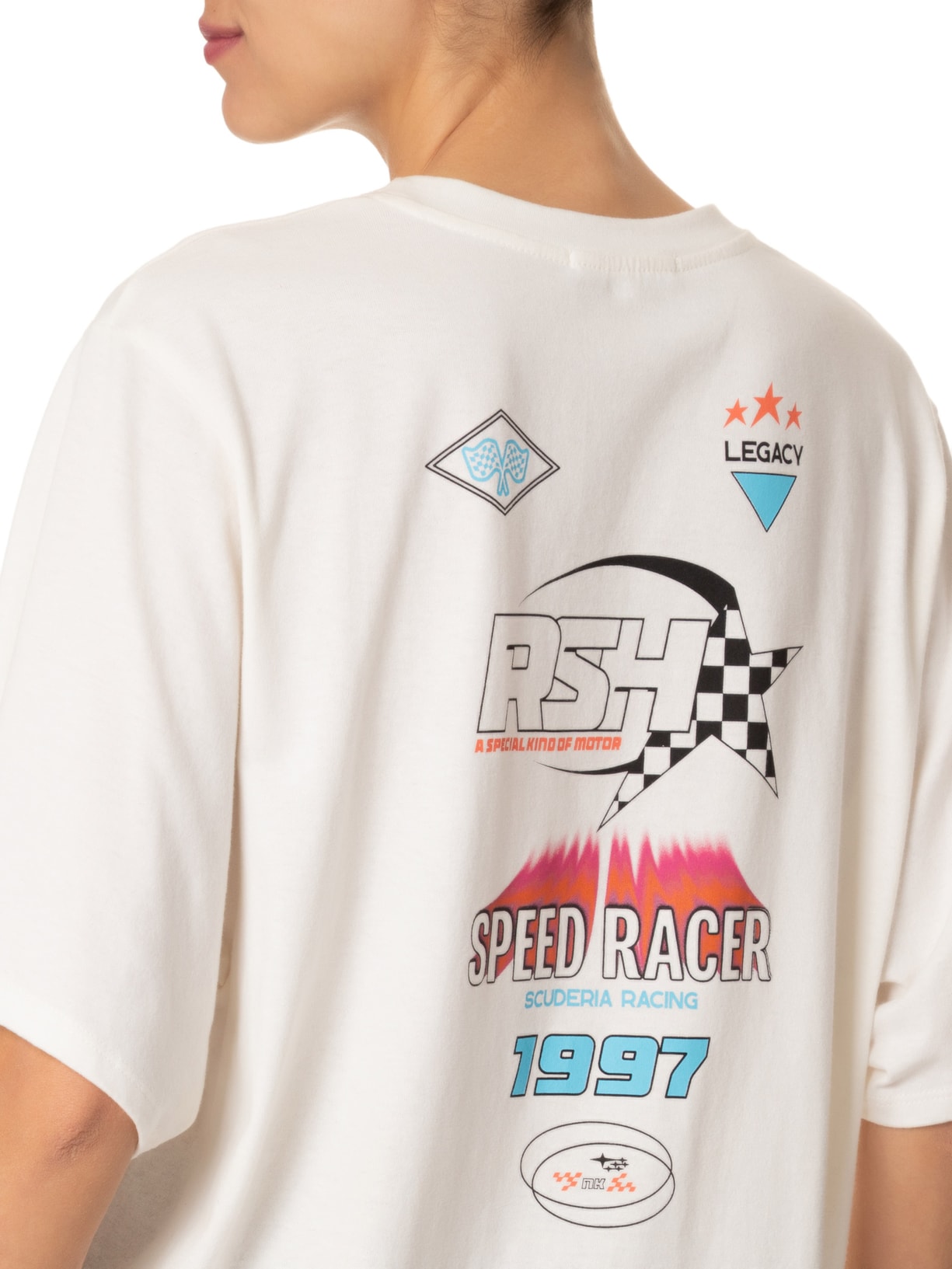 Camiseta Feminina Silk Scuderia Off White Nk