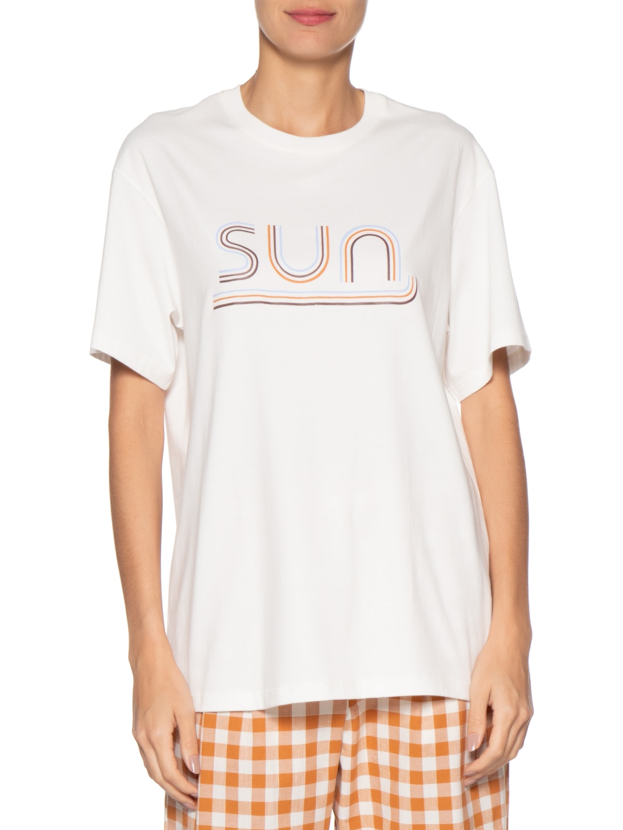 Camiseta Feminina Silk Sun Branco Dress To