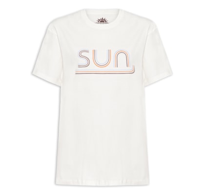 Camiseta Feminina Silk Sun - Branco