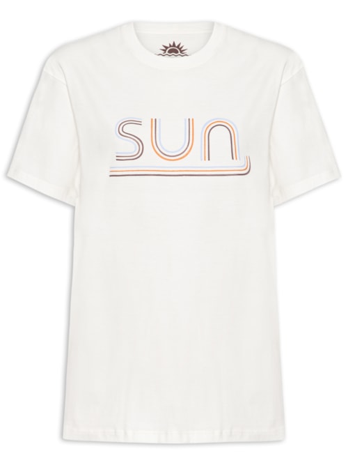 Camiseta Feminina Silk Sun - Branco