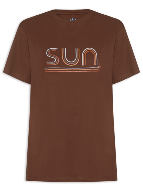 Camiseta Feminina Silk Sun - Marrom