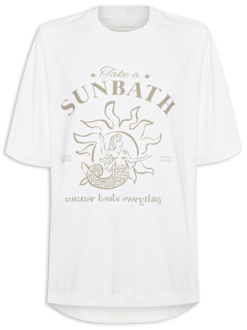 Camiseta Feminina Silk Sunbath - Branco