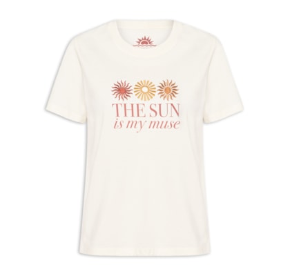 Camiseta Feminina Silk The Sun Is My Muse - Amarelo