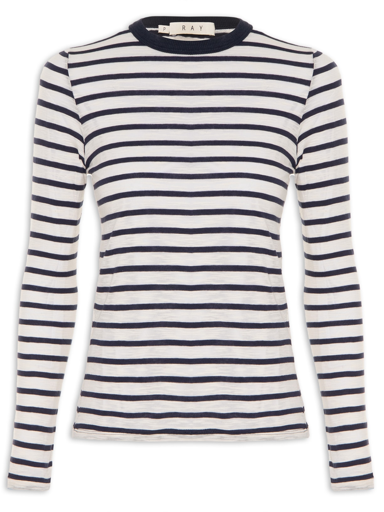 Camiseta Feminina Silvia Listrada - Azul