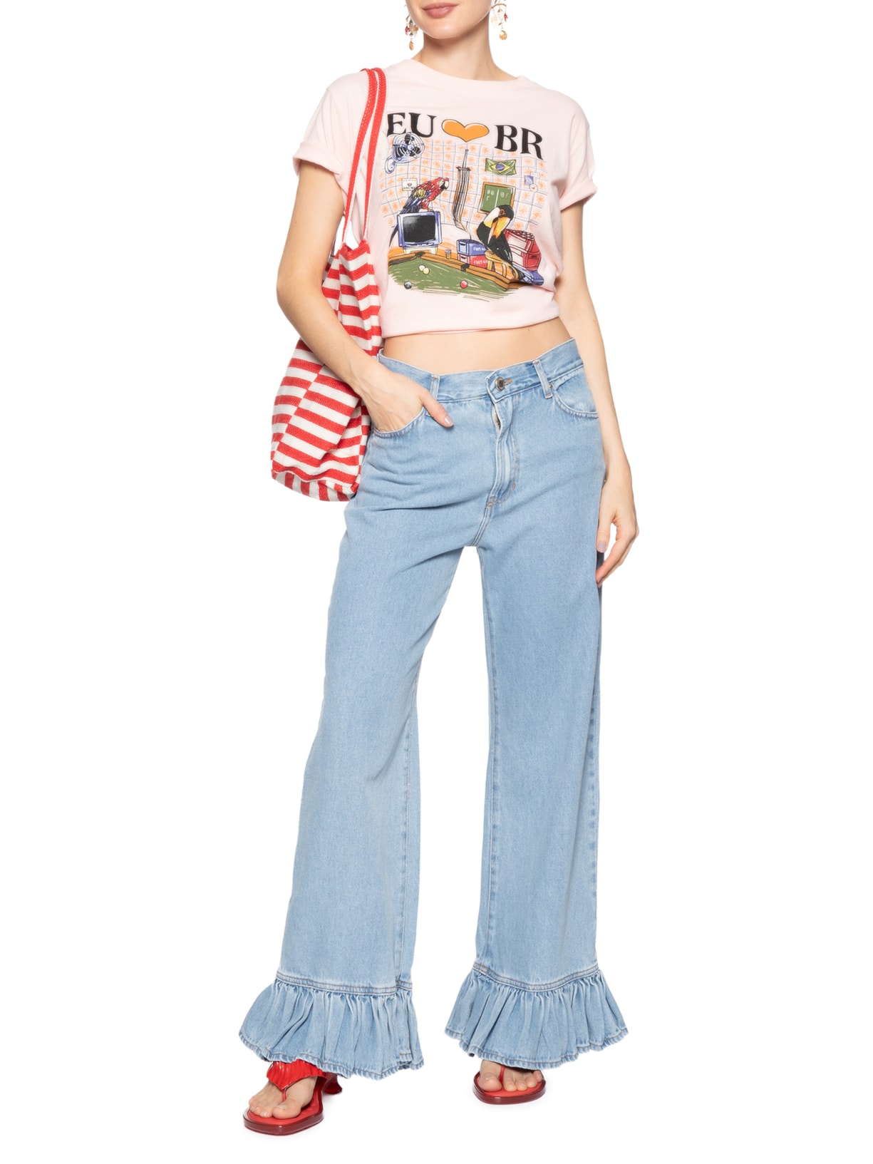 Camiseta Feminina Sinuca Bar – Rosa Farm