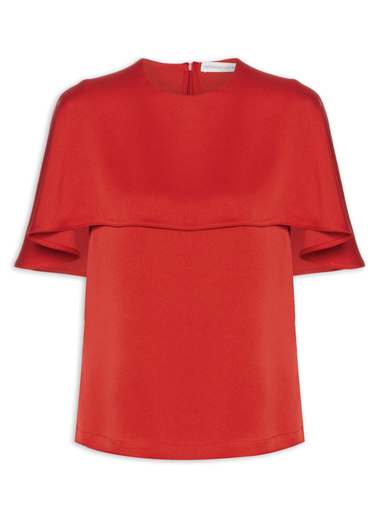 Camiseta Feminina Slim Com Capa - Vermelho