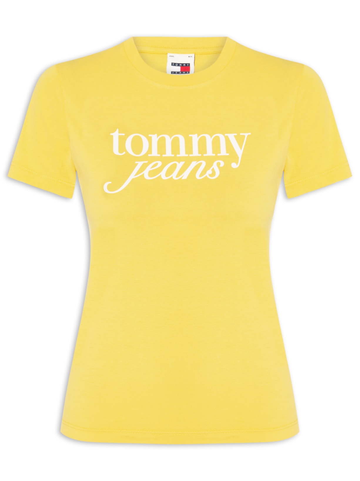 Camiseta Feminina Slim Essential Logo Tee Ext - Amarelo
