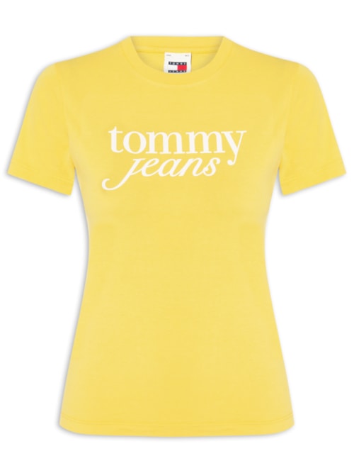 Camiseta Feminina Slim Essential Logo Tee Ext - Amarelo