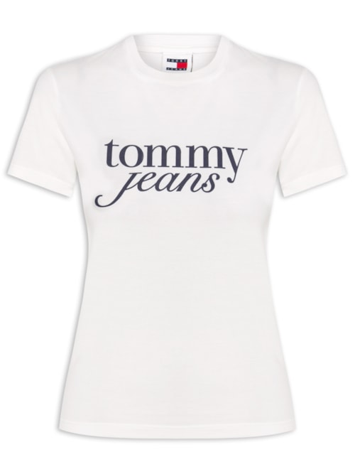 ?Camiseta Feminina Slim Essential Logo Tee Ext - Branco