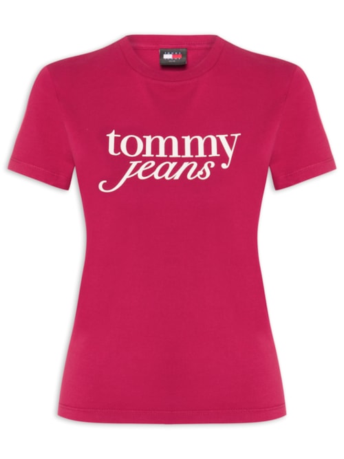 ?Camiseta Feminina Slim Essential Logo Tee Ext - Rosa