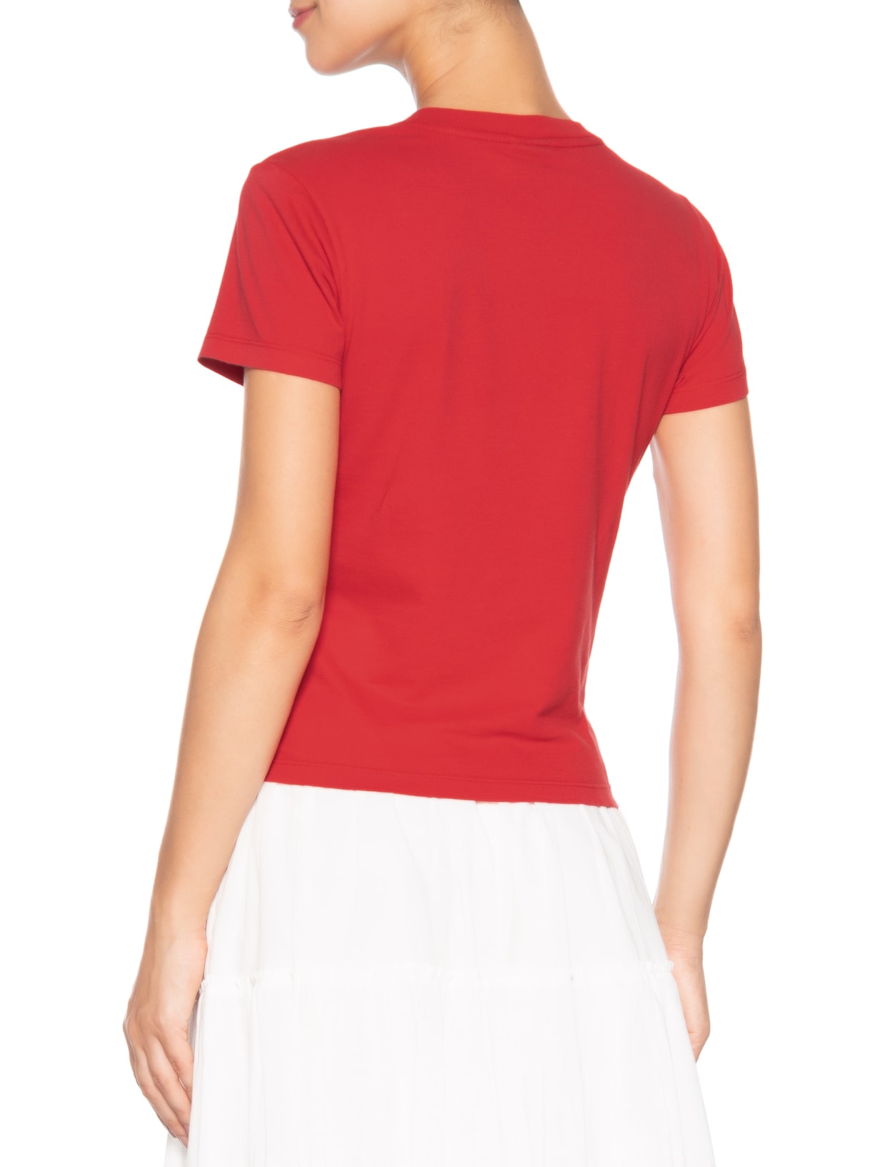 ?Camiseta Feminina Slim Essential Logo Tee Ext Vermelho Tommy Jeans