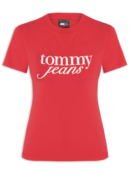 ?Camiseta Feminina Slim Essential Logo Tee Ext - Vermelho