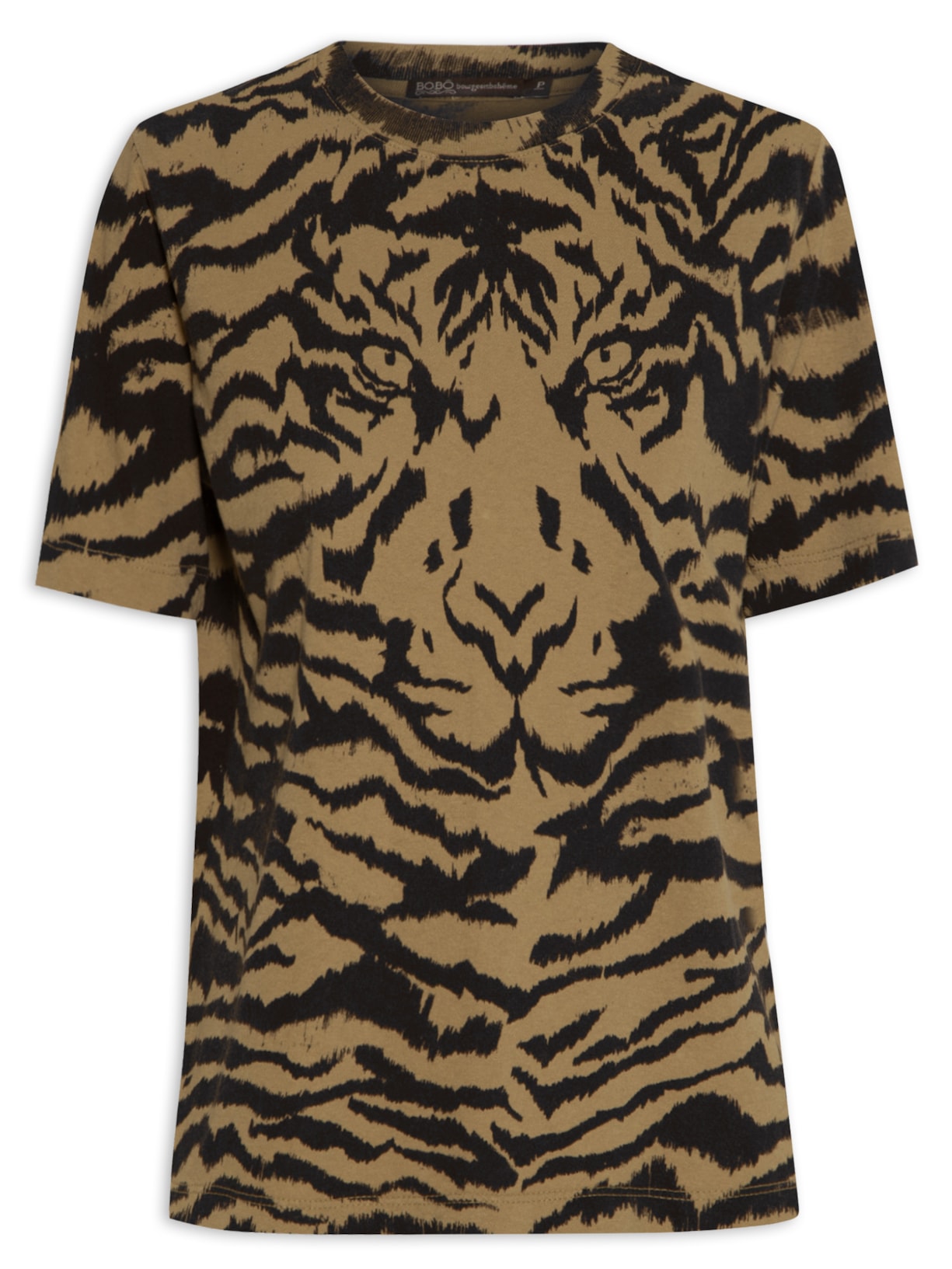 Camiseta Feminina Slim Face Tiger - Animal Print