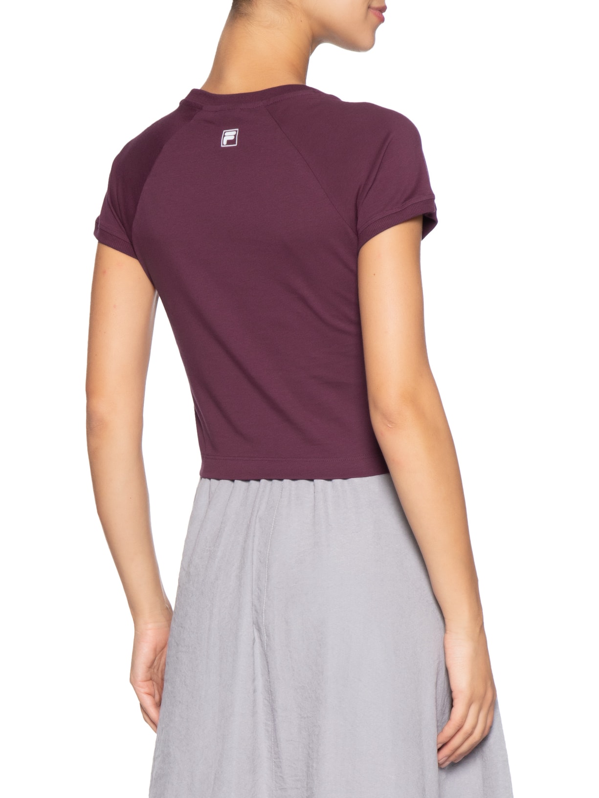 Camiseta Feminina Slim Letter Roxo Fila