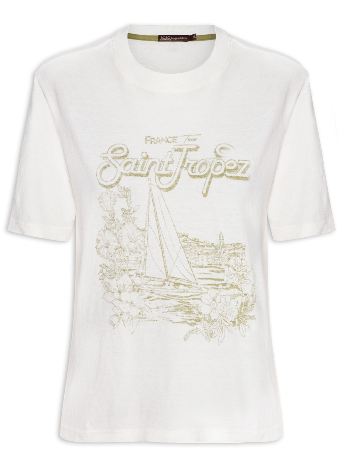 Camiseta Feminina Slim St Tropez - Off White
