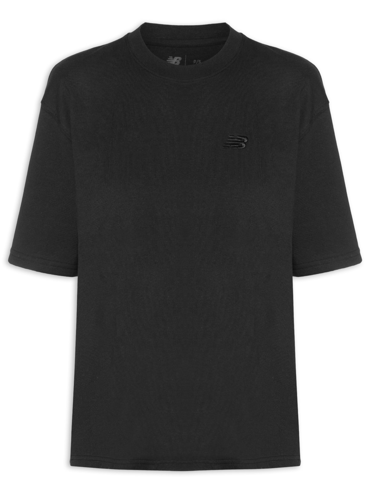 Camiseta Feminina Small Logo Over - Preto