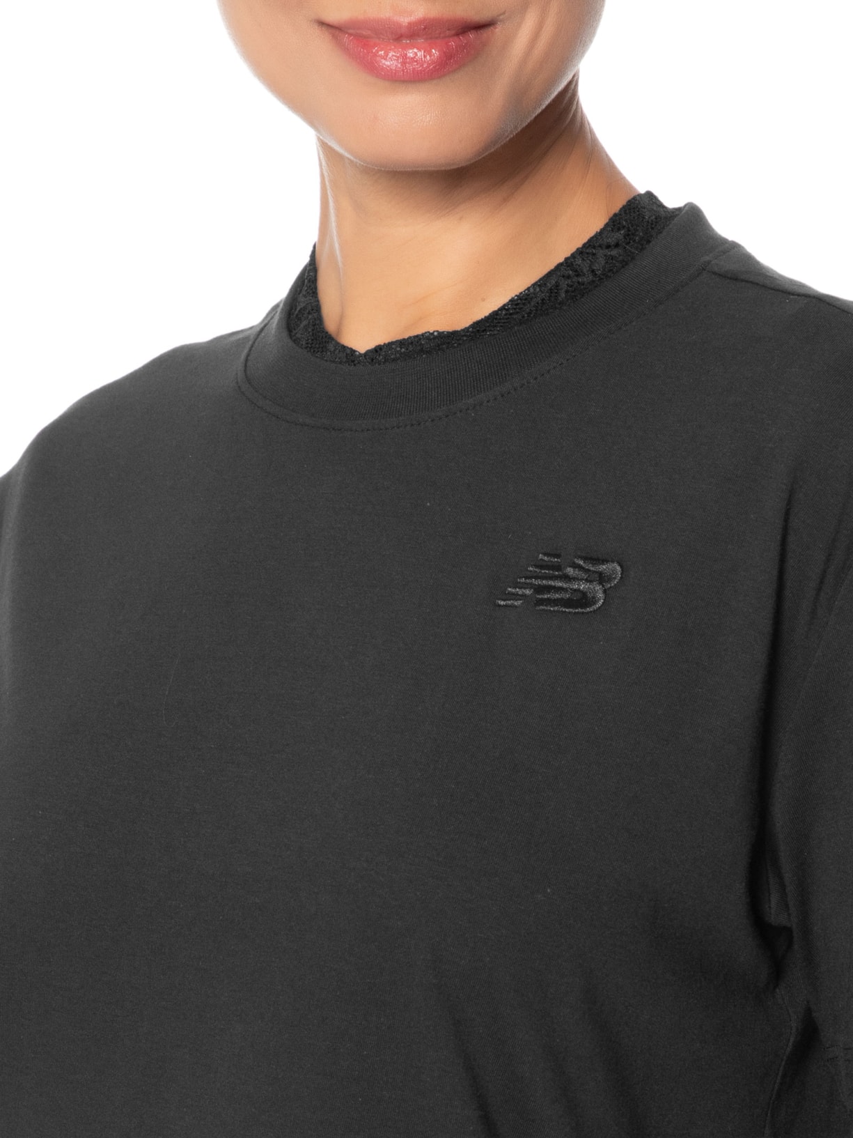 Camiseta Feminina Small Logo Preto New Balance