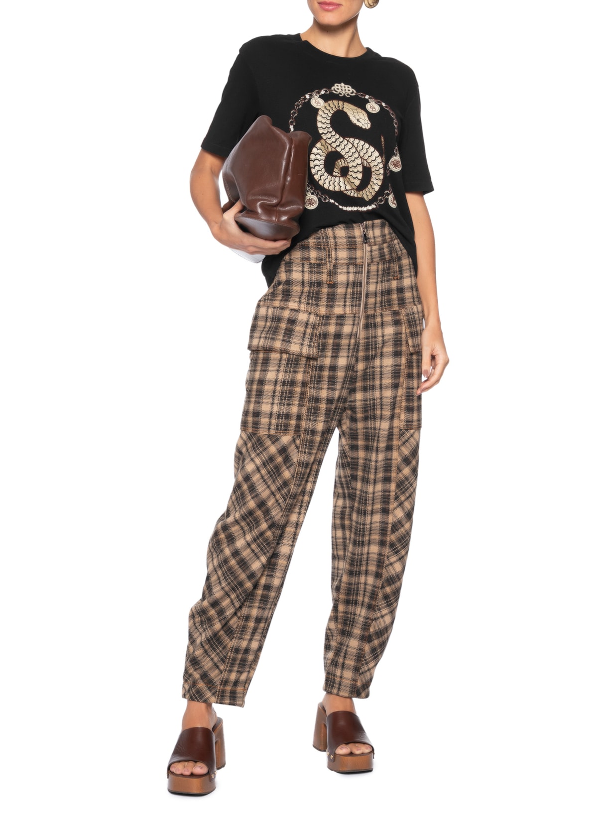 Camiseta Feminina Snake Preto Bo.bô