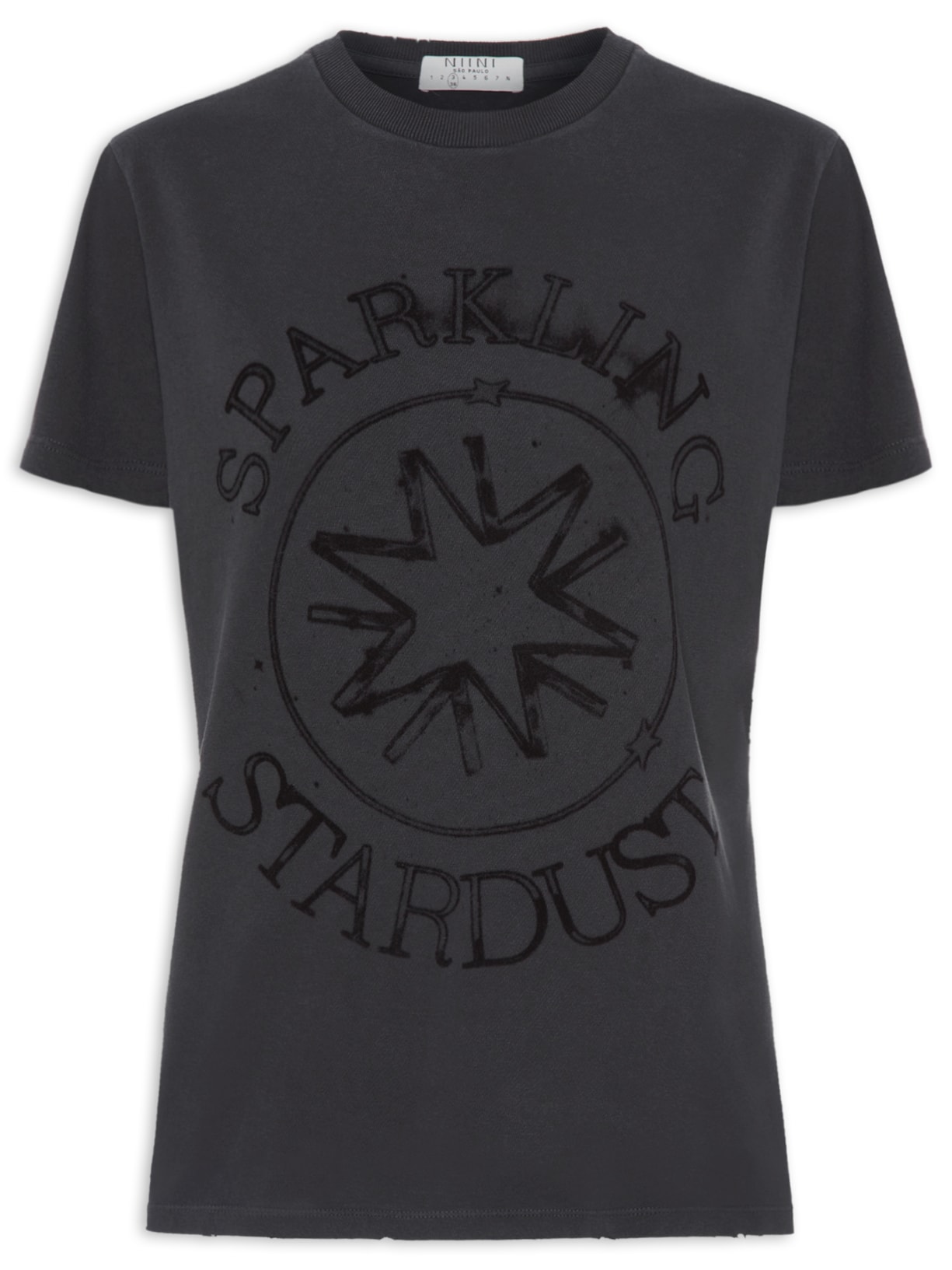 Camiseta Feminina Sparkling Stone - Cinza