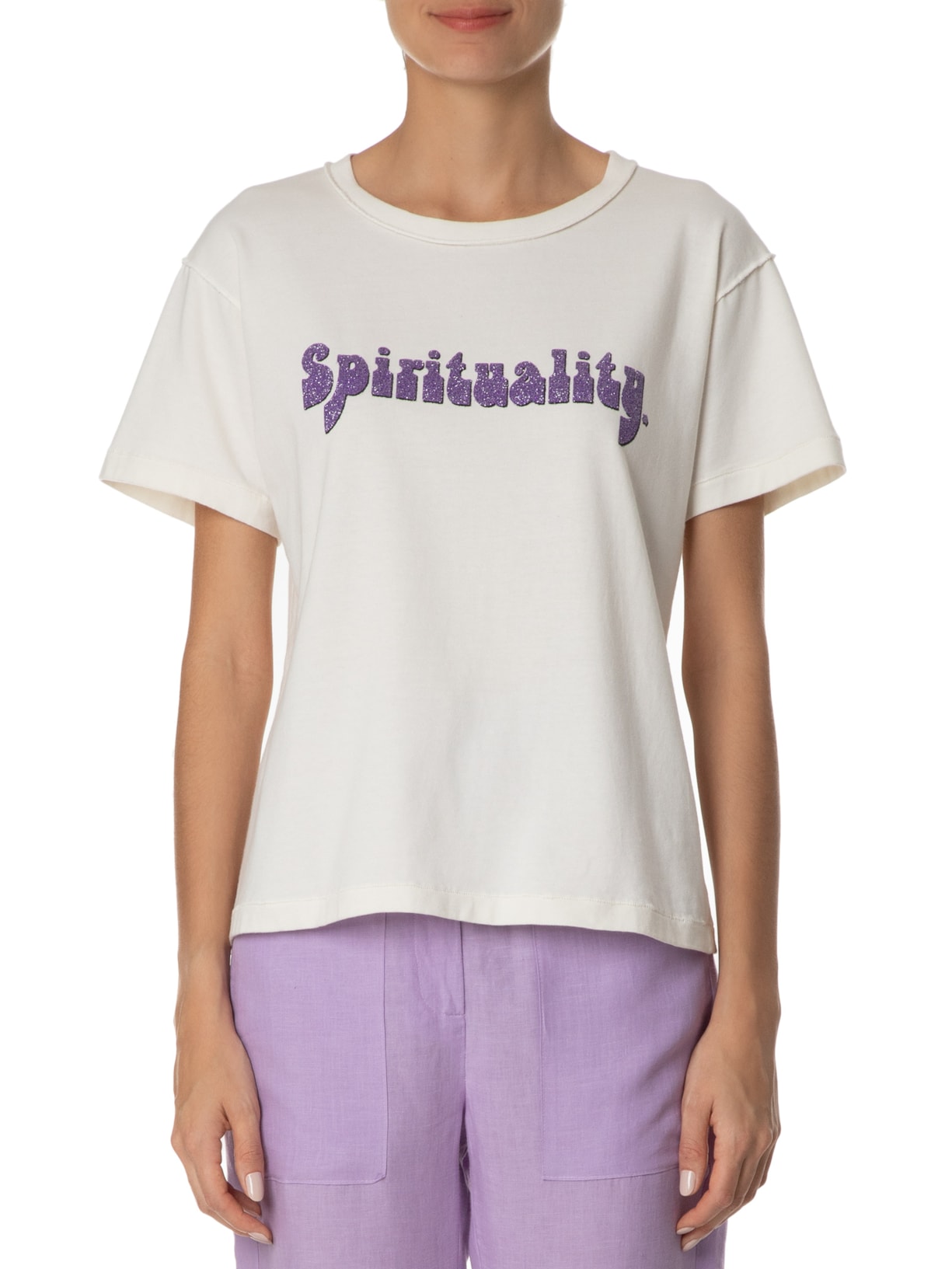 Camiseta Feminina Spirituality Off White Mixed