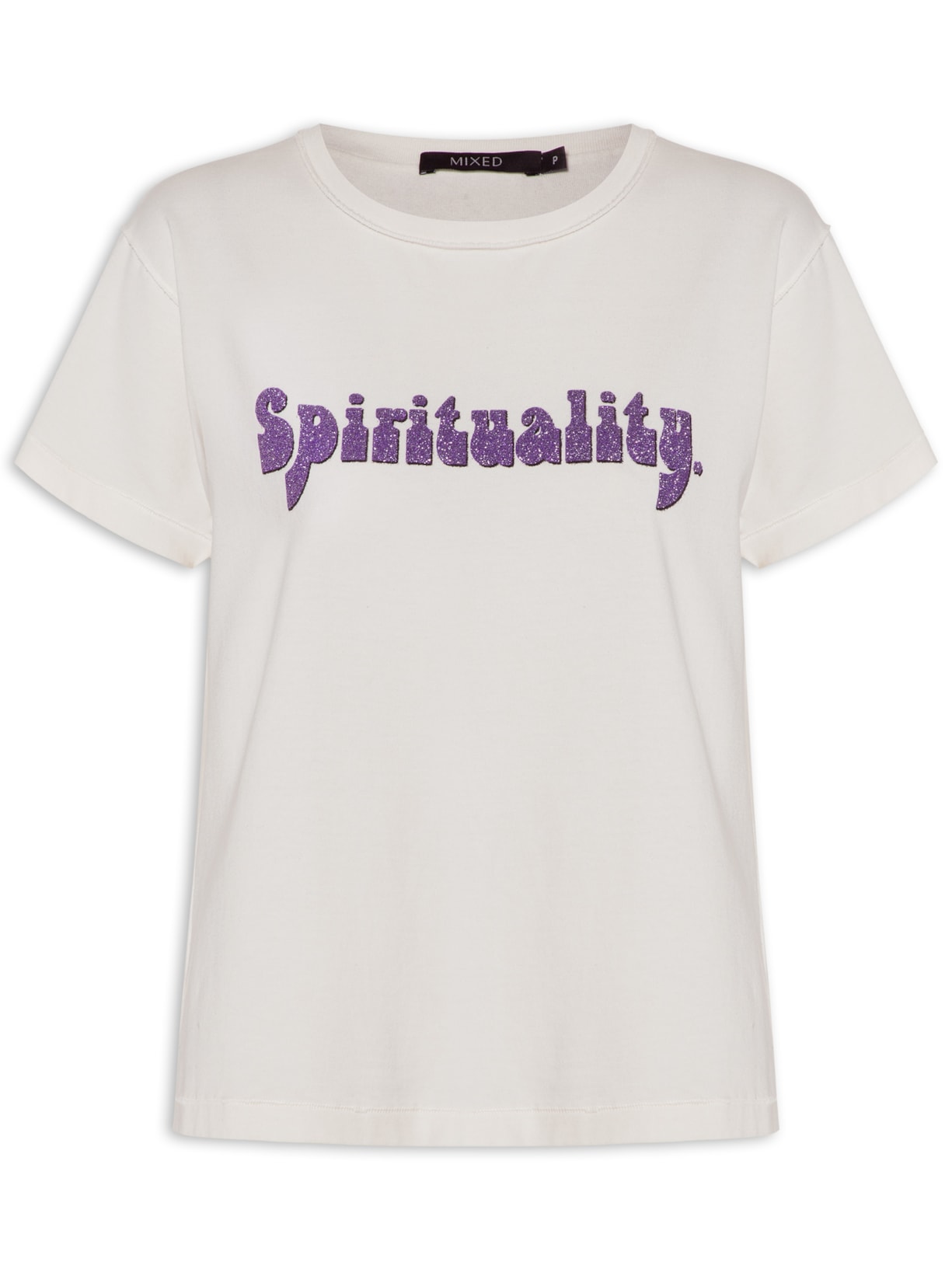 Camiseta Feminina Spirituality Off White Mixed