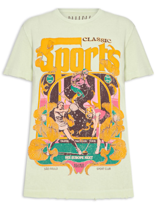 Camiseta Feminina Sports Mint - Verde