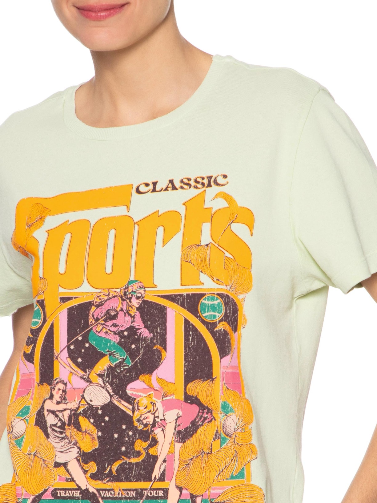 Camiseta Feminina Sports Mint Verde Niini