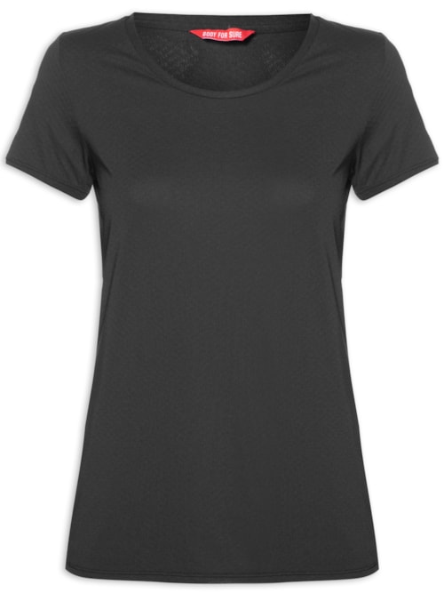 Camiseta Feminina Sportswear Manga Curta - Preto