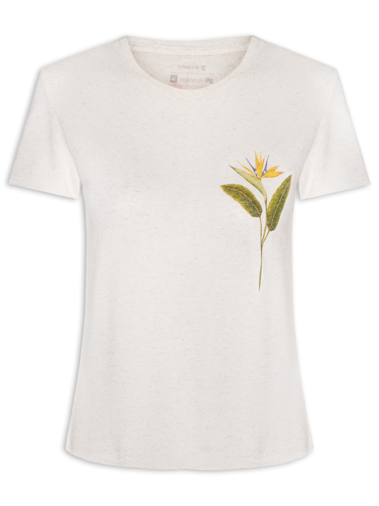 Camiseta Feminina Strelitza Off White Osklen