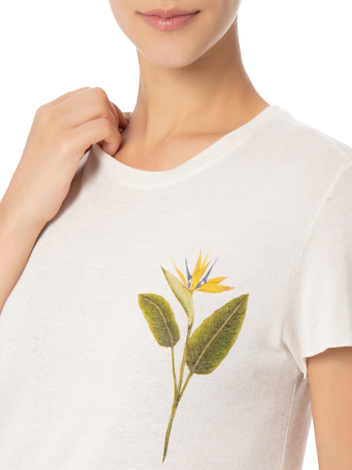 Camiseta Feminina Strelitza Off White Osklen