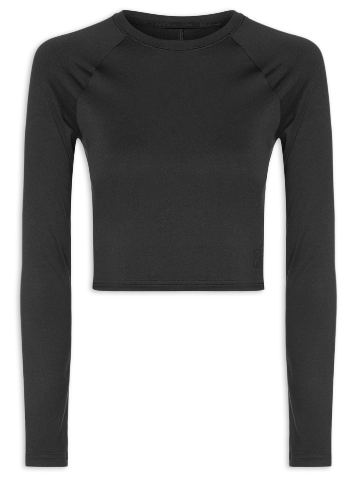 Camiseta Feminina Studio Long-T Crop Preto On Running