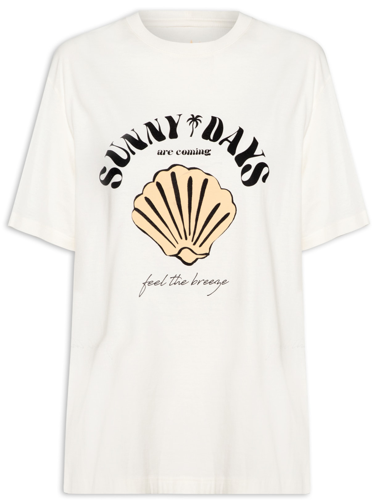 Camiseta Feminina Sunny Days - Off White